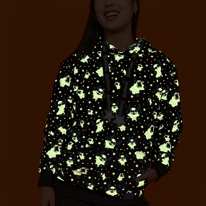 Stitch Ghost Costume All-Over Print Unisex Hoodie, , hi-res view 3